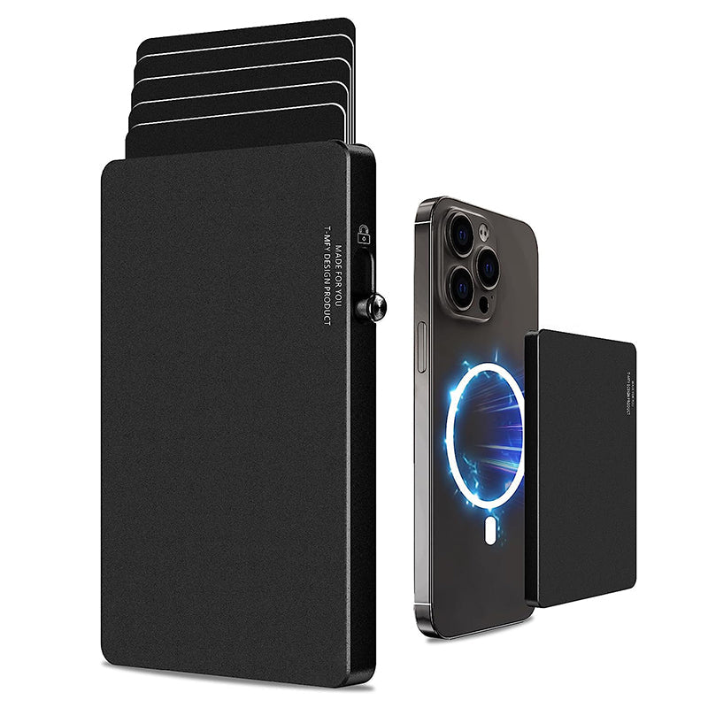 TOYFID All-Aluminum Pop Up Slide Rfid Slim Basic Card personalized wallet for men-0