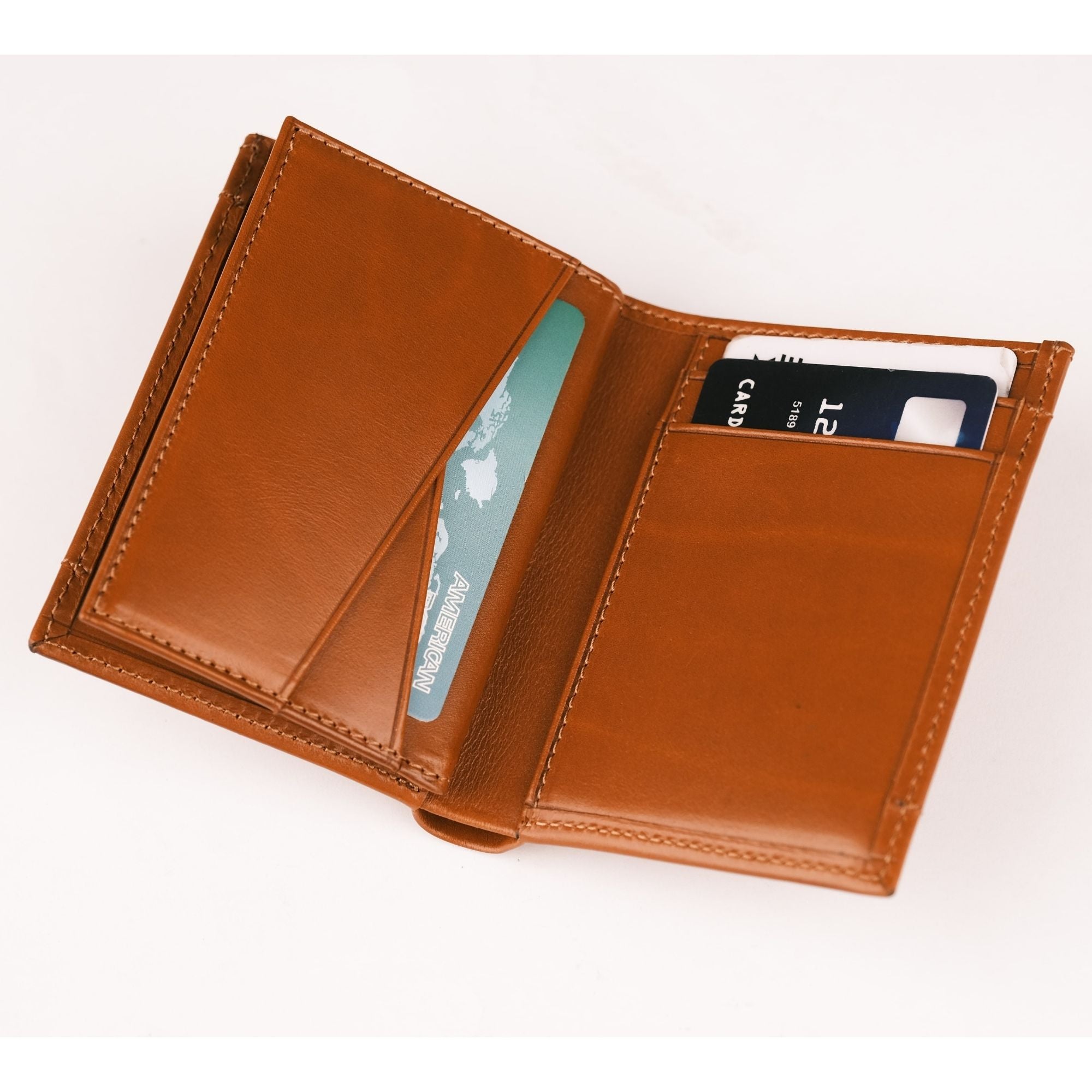 Glendo Apple AirTag Slot Leather Wallet, Handcrafted, Unisex-2
