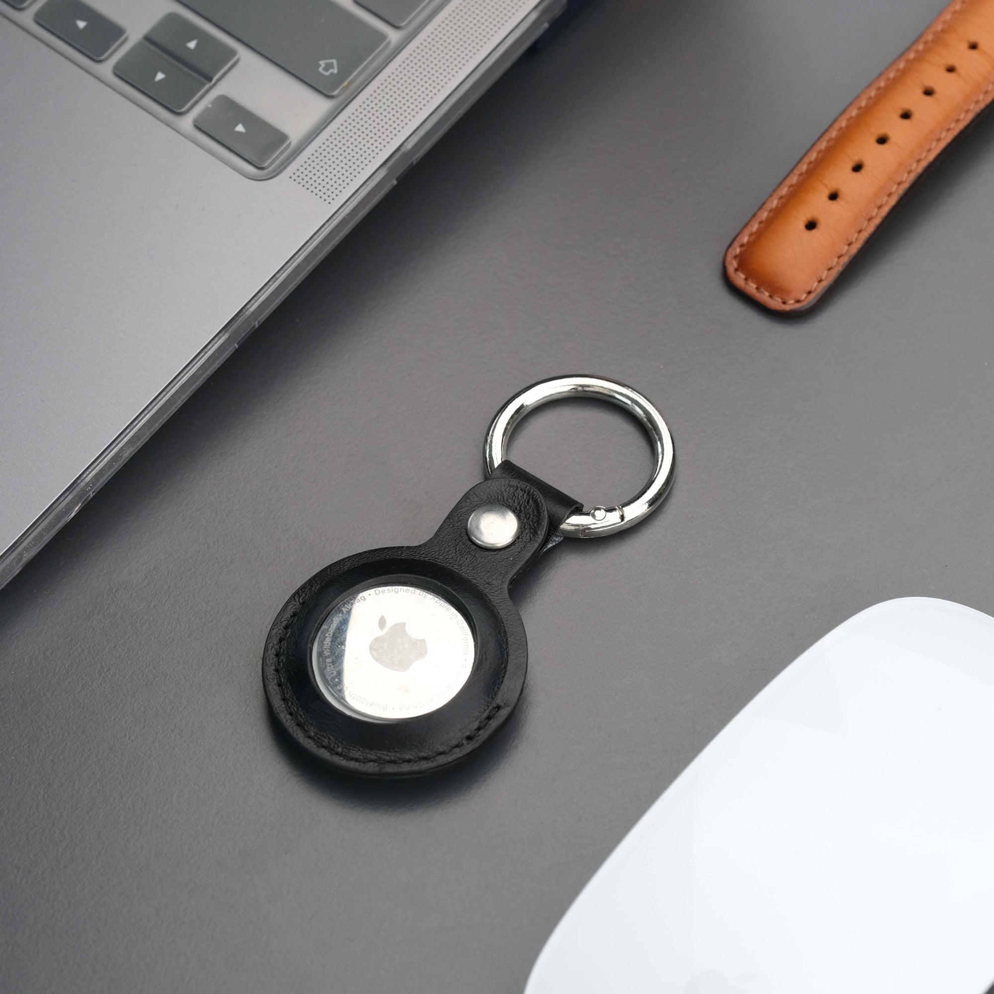 Saratoga Leather AirTag Holder-7