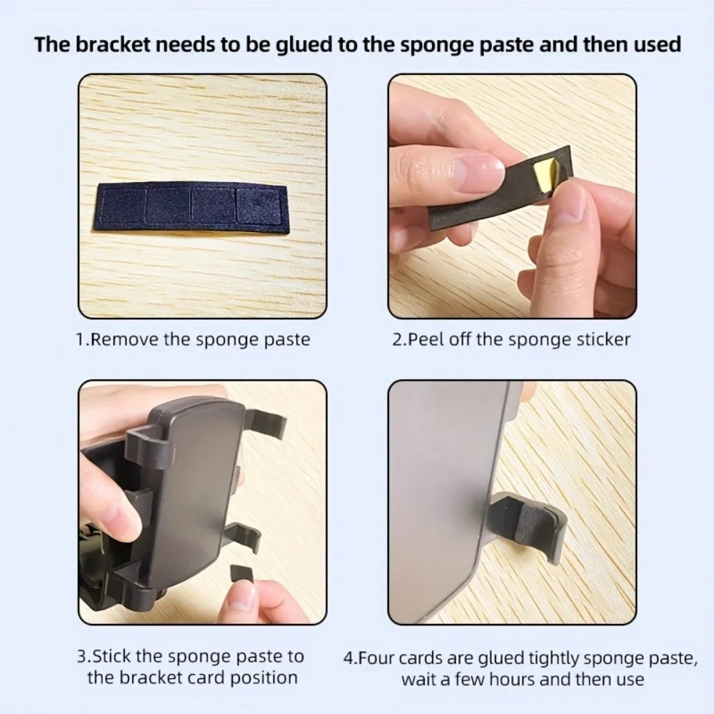 Support de téléphone universel pour tableau de bord de voiture 360 °   Support de voiture pour Smartphone rotatif, pour iPhone,