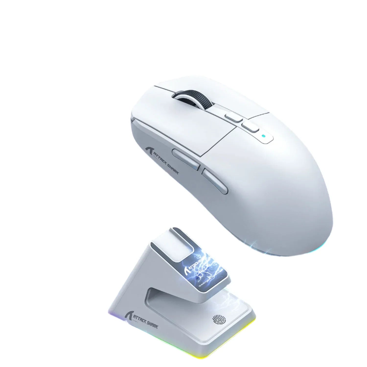 NNEOBA Tri-Mode RGB Gaming Mouse with Magnetic Charging Base